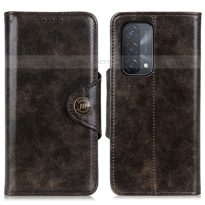 Funda de Cuero Cartera con Soporte Carcasa M12L para OnePlus Nord N200 5G Bronze