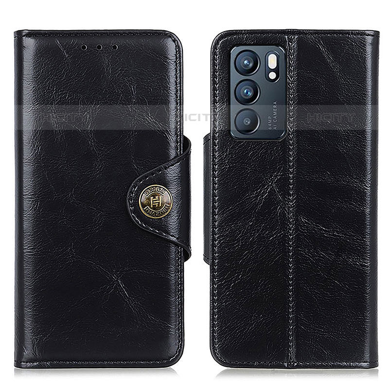 Funda de Cuero Cartera con Soporte Carcasa M12L para Oppo Reno6 5G