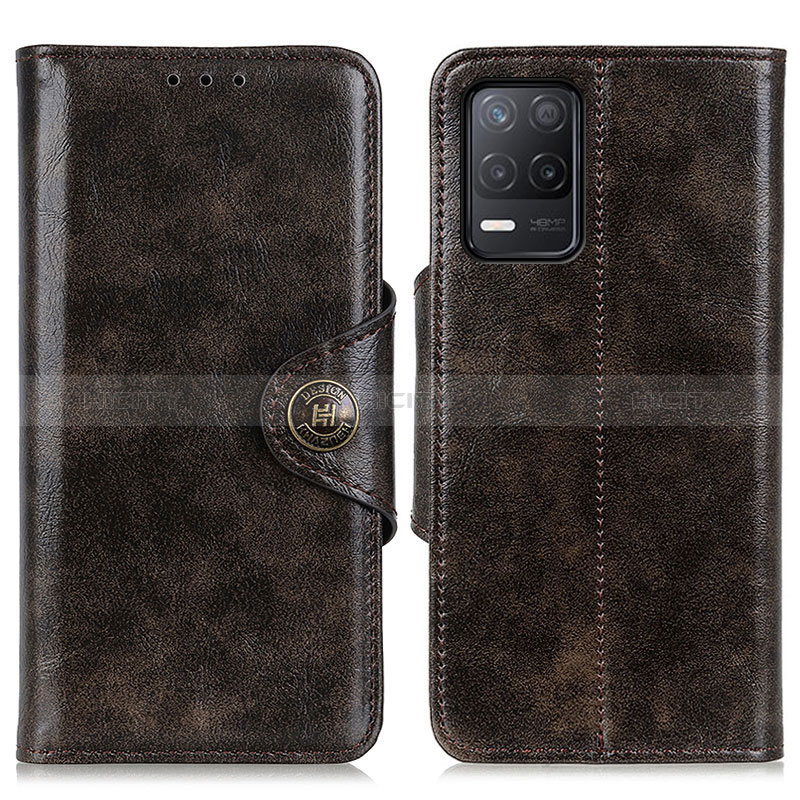 Funda de Cuero Cartera con Soporte Carcasa M12L para Realme 8s 5G Bronze