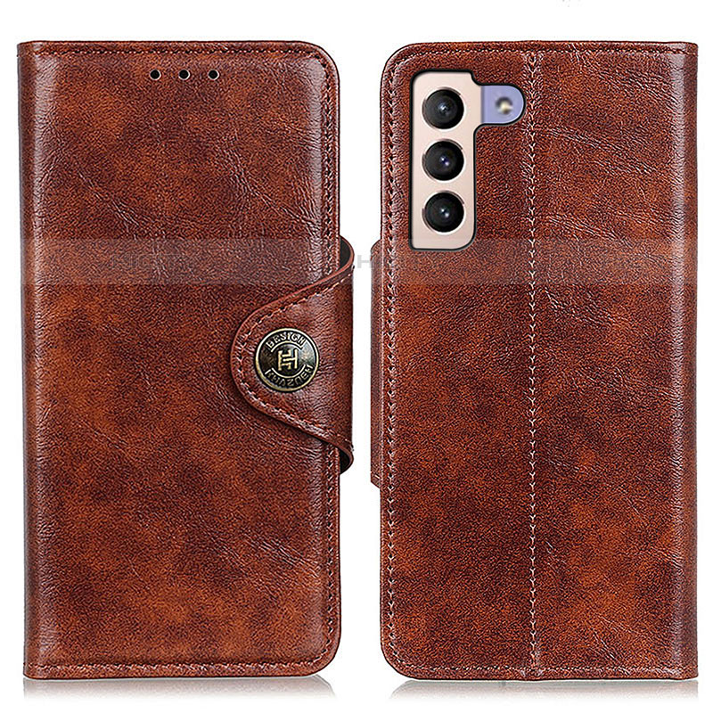 Funda de Cuero Cartera con Soporte Carcasa M12L para Samsung Galaxy S21 5G Marron