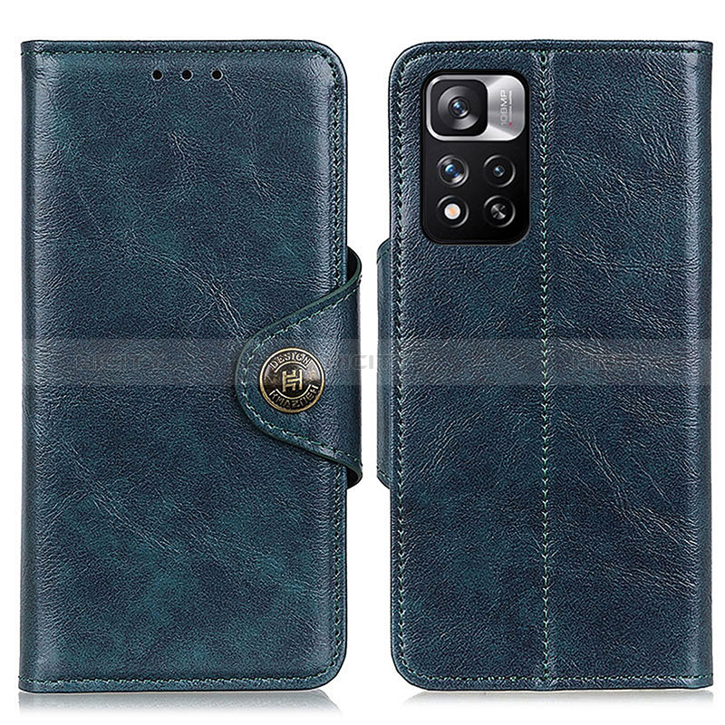 Funda de Cuero Cartera con Soporte Carcasa M12L para Xiaomi Mi 11i 5G (2022) Azul