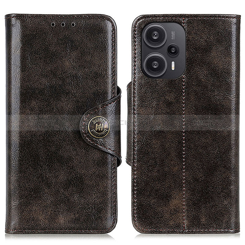 Funda de Cuero Cartera con Soporte Carcasa M12L para Xiaomi Poco F5 5G Bronze