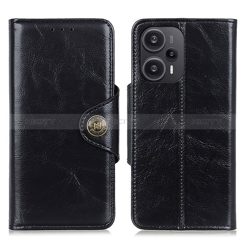 Funda de Cuero Cartera con Soporte Carcasa M12L para Xiaomi Poco F5 5G Negro