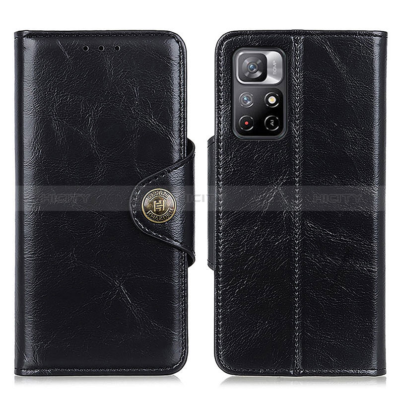 Funda de Cuero Cartera con Soporte Carcasa M12L para Xiaomi Poco M4 Pro 5G Negro