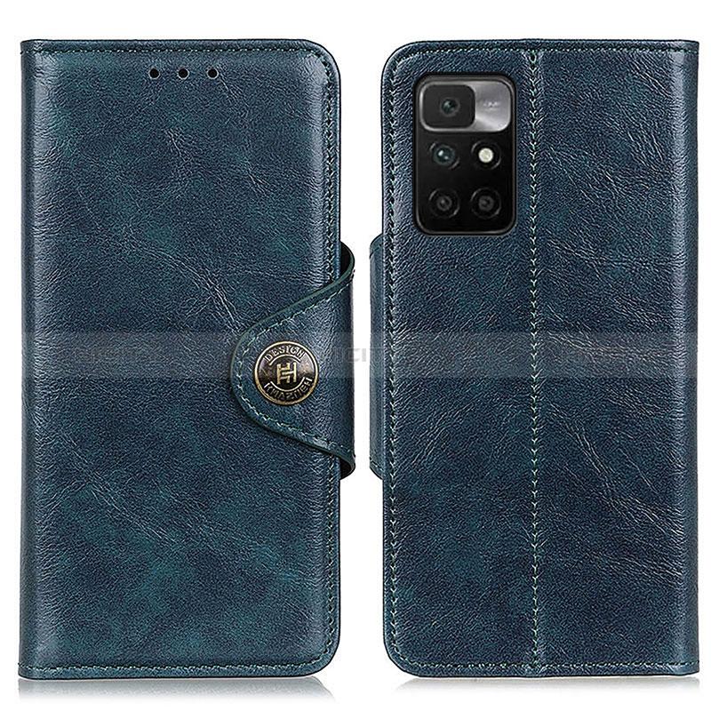 Funda de Cuero Cartera con Soporte Carcasa M12L para Xiaomi Redmi 10 4G Azul