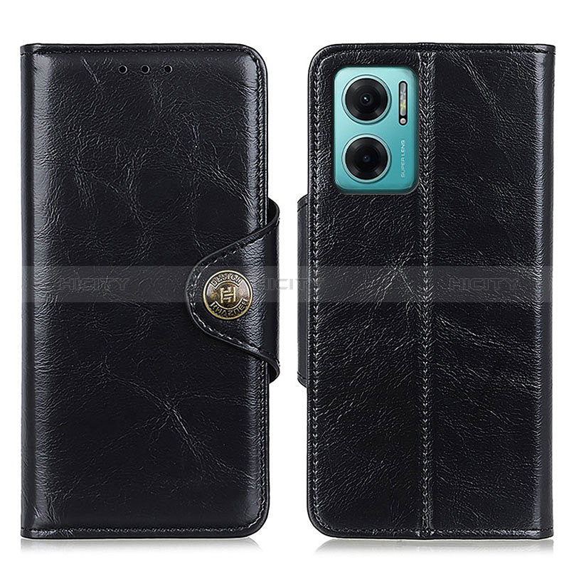 Funda de Cuero Cartera con Soporte Carcasa M12L para Xiaomi Redmi 10 5G Negro