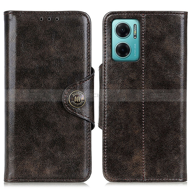 Funda de Cuero Cartera con Soporte Carcasa M12L para Xiaomi Redmi 10 Prime Plus 5G Bronze