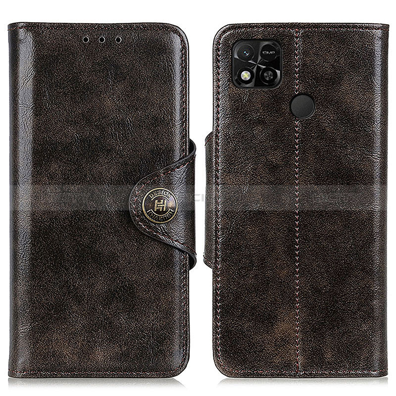 Funda de Cuero Cartera con Soporte Carcasa M12L para Xiaomi Redmi 9C Bronze