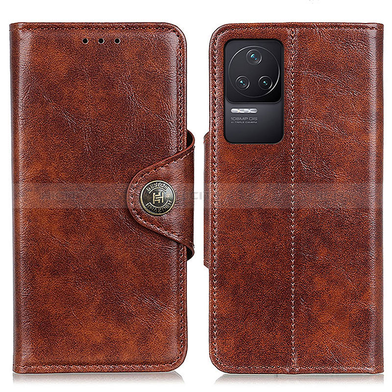 Funda de Cuero Cartera con Soporte Carcasa M12L para Xiaomi Redmi K50 5G Marron