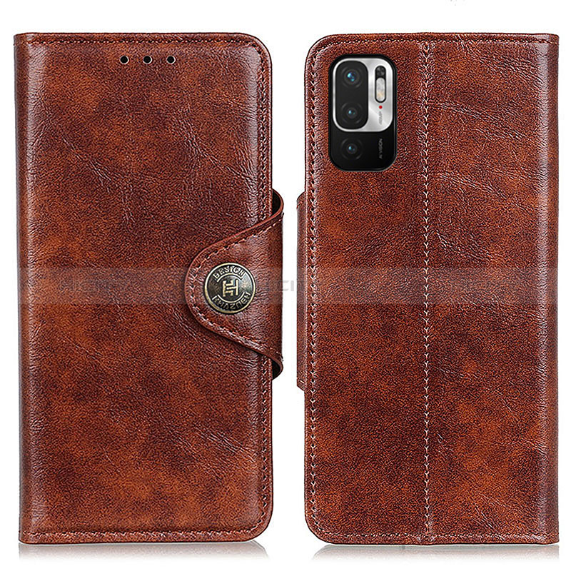 Funda de Cuero Cartera con Soporte Carcasa M12L para Xiaomi Redmi Note 10 JE 5G Marron