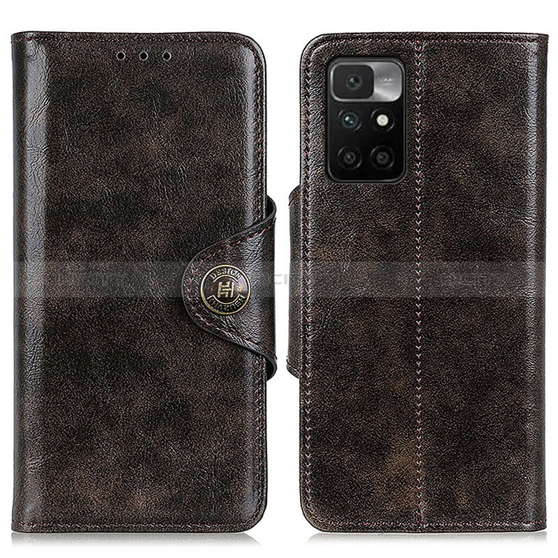 Funda de Cuero Cartera con Soporte Carcasa M12L para Xiaomi Redmi Note 11 4G (2021) Bronze