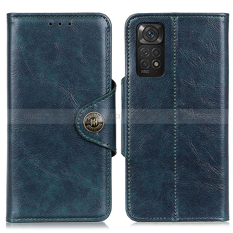 Funda de Cuero Cartera con Soporte Carcasa M12L para Xiaomi Redmi Note 11S 4G Azul