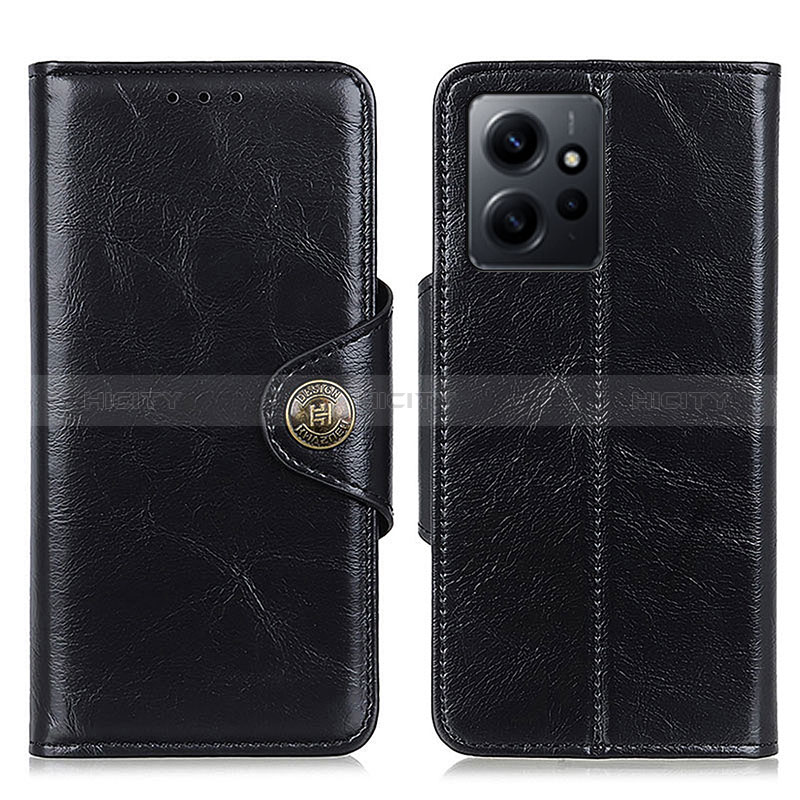 Funda de Cuero Cartera con Soporte Carcasa M12L para Xiaomi Redmi Note 12 4G Negro