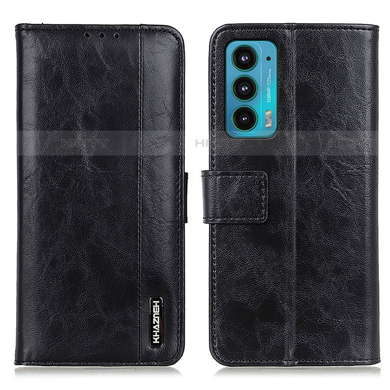 Funda de Cuero Cartera con Soporte Carcasa M13L para Motorola Moto Edge 20 5G Negro