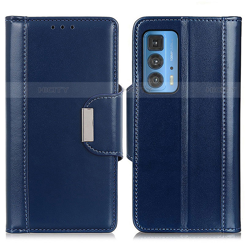 Funda de Cuero Cartera con Soporte Carcasa M13L para Motorola Moto Edge S Pro 5G Azul