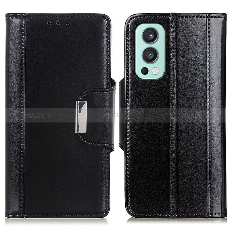 Funda de Cuero Cartera con Soporte Carcasa M13L para OnePlus Nord 2 5G Negro