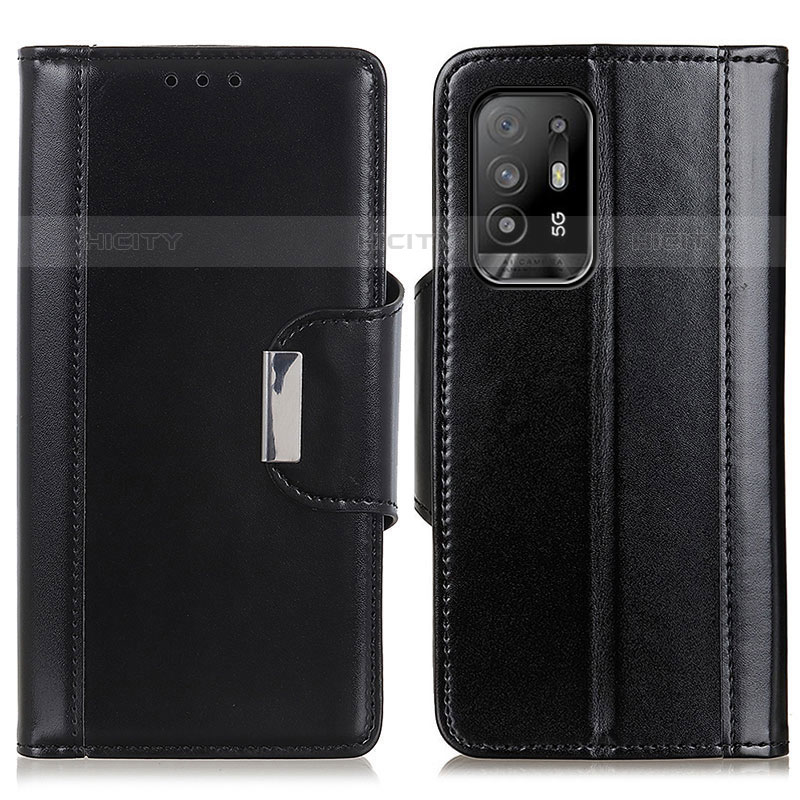 Funda de Cuero Cartera con Soporte Carcasa M13L para Oppo A94 5G Negro