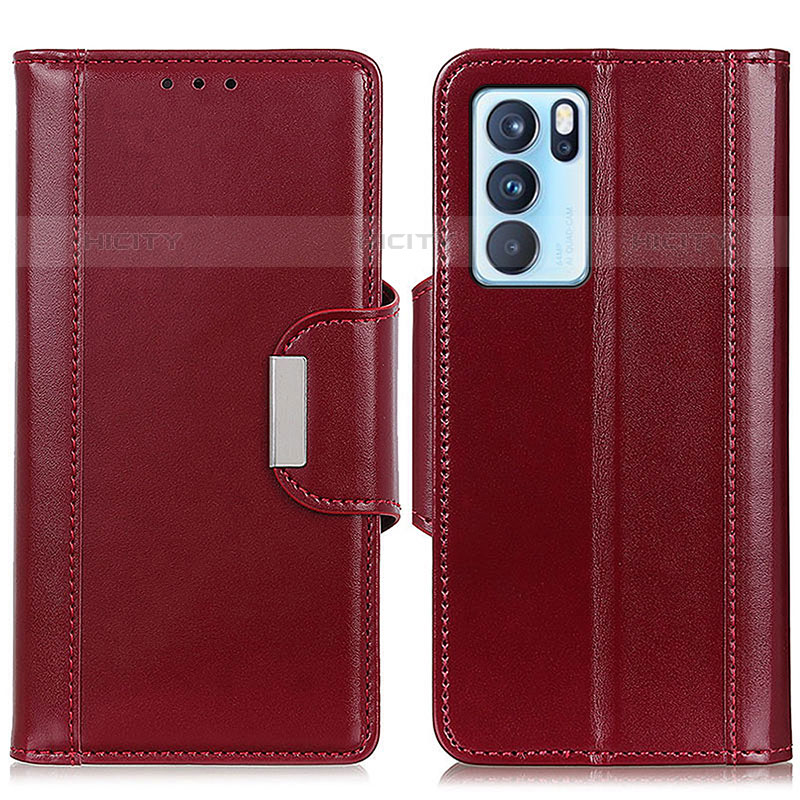 Funda de Cuero Cartera con Soporte Carcasa M13L para Oppo Reno6 Pro 5G India