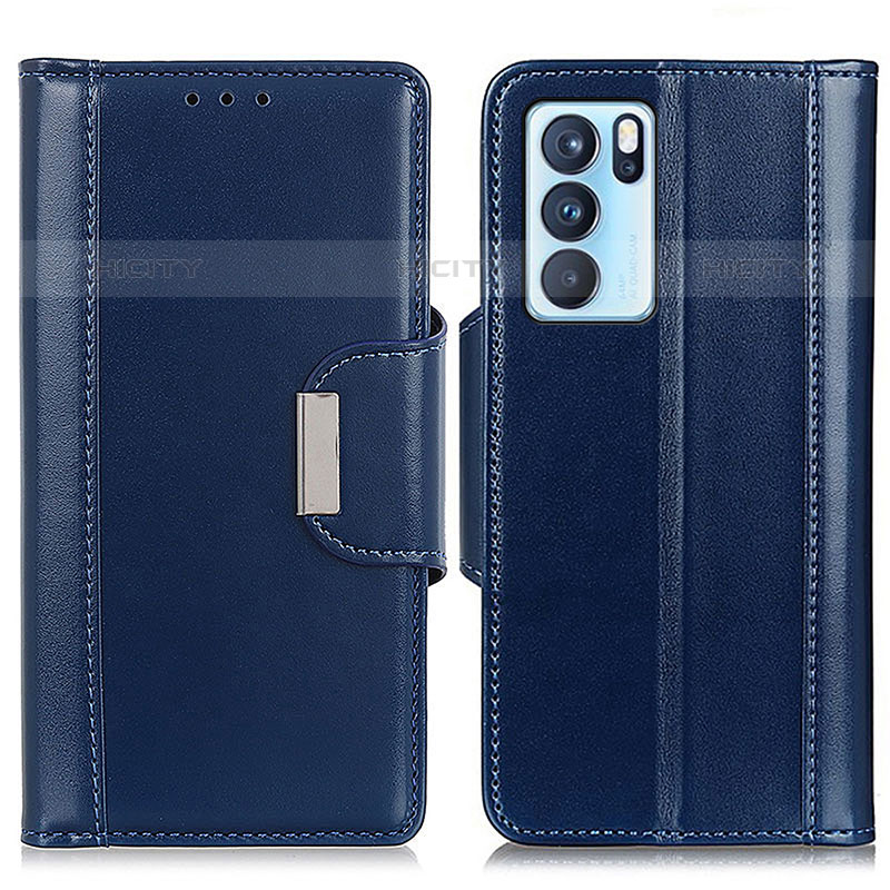 Funda de Cuero Cartera con Soporte Carcasa M13L para Oppo Reno6 Pro 5G India