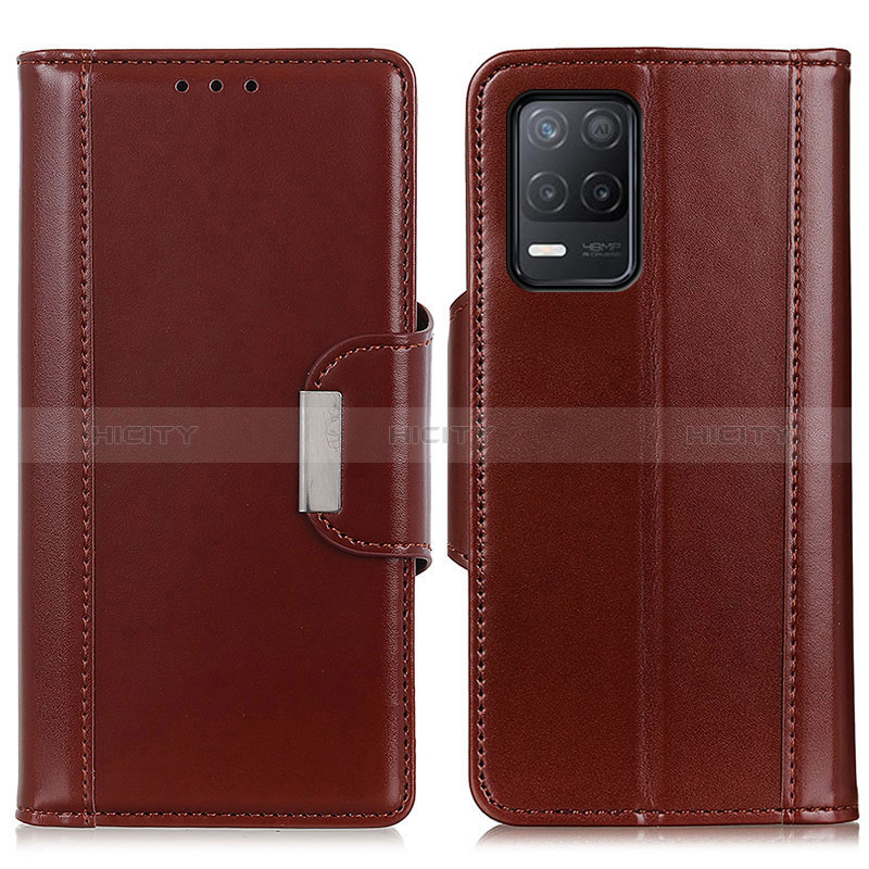 Funda de Cuero Cartera con Soporte Carcasa M13L para Realme Q3i 5G Marron