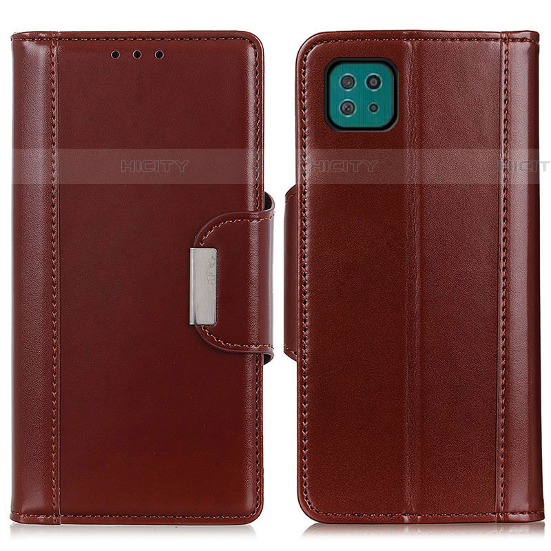 Funda de Cuero Cartera con Soporte Carcasa M13L para Samsung Galaxy F42 5G Marron