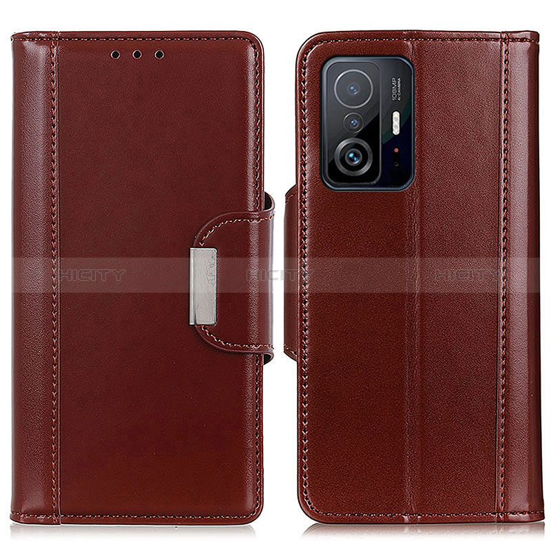 Funda de Cuero Cartera con Soporte Carcasa M13L para Xiaomi Mi 11T Pro 5G Marron