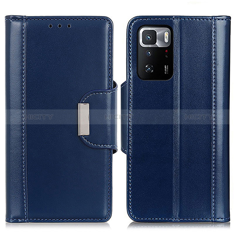 Funda de Cuero Cartera con Soporte Carcasa M13L para Xiaomi Poco X3 GT 5G Azul