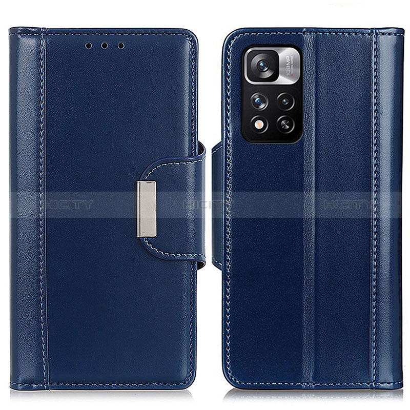 Funda de Cuero Cartera con Soporte Carcasa M13L para Xiaomi Poco X4 NFC Azul