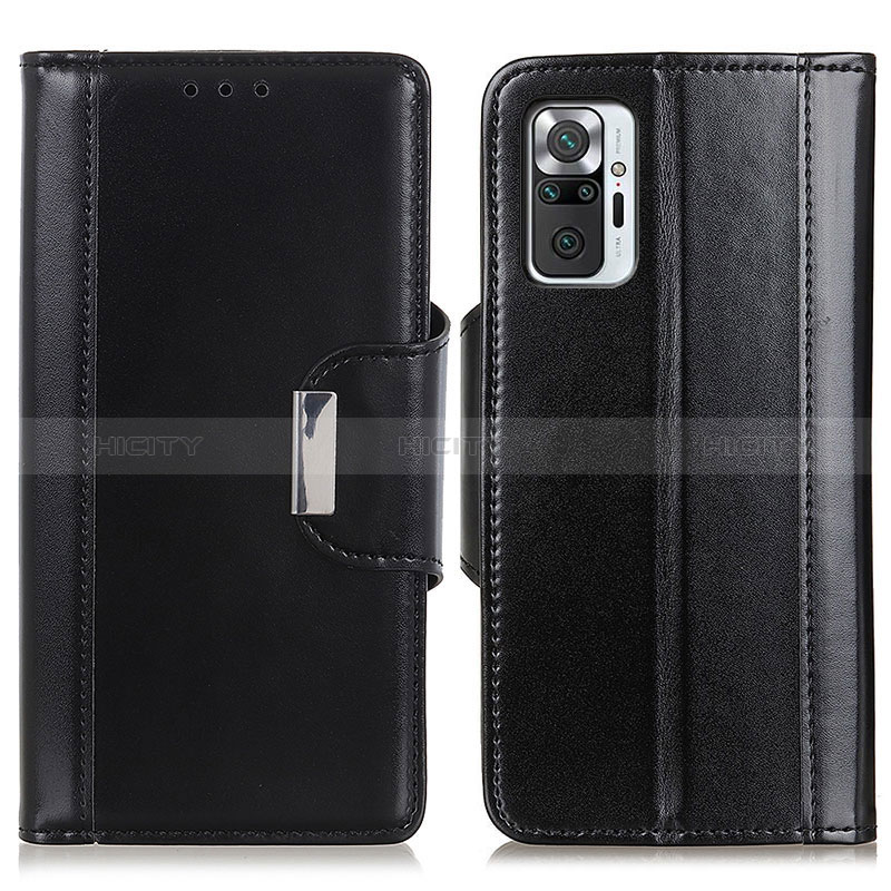 Funda de Cuero Cartera con Soporte Carcasa M13L para Xiaomi Redmi Note 10 Pro 4G Negro