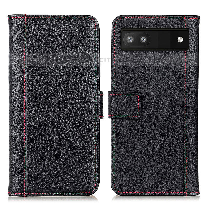 Funda de Cuero Cartera con Soporte Carcasa M14L para Google Pixel 6a 5G