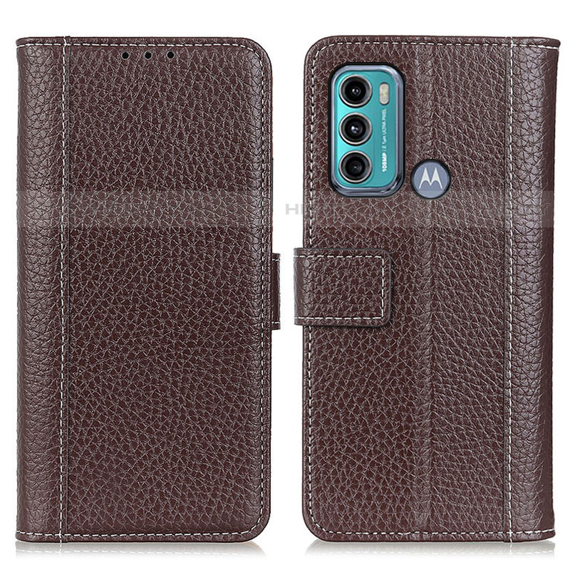 Funda de Cuero Cartera con Soporte Carcasa M14L para Motorola Moto G60