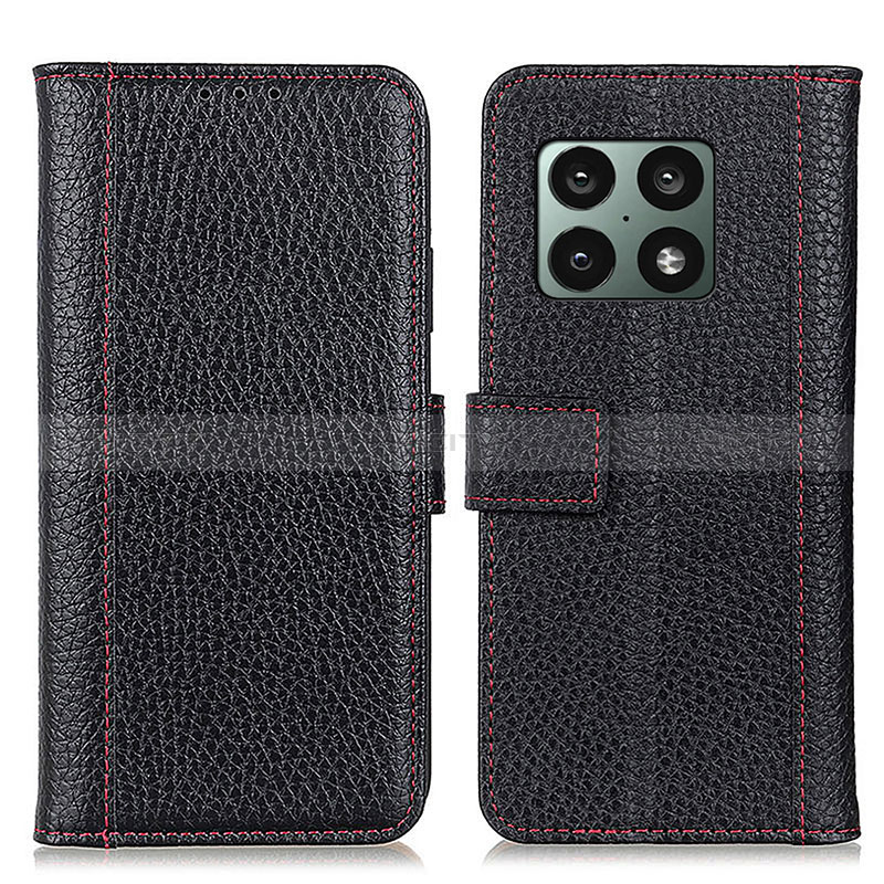 Funda de Cuero Cartera con Soporte Carcasa M14L para OnePlus 10 Pro 5G Negro