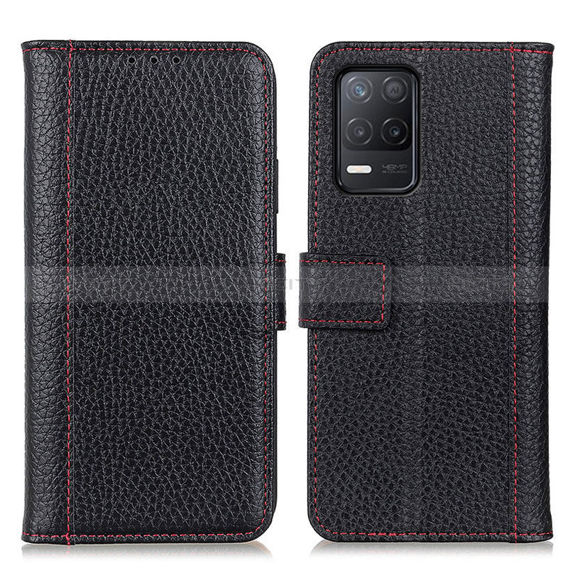 Funda de Cuero Cartera con Soporte Carcasa M14L para Realme 8 5G Negro