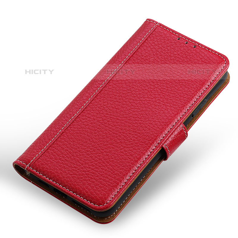 Funda de Cuero Cartera con Soporte Carcasa M14L para Samsung Galaxy M02s Rojo