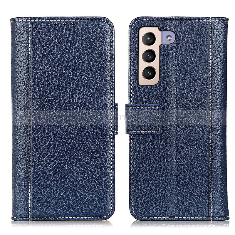 Funda de Cuero Cartera con Soporte Carcasa M14L para Samsung Galaxy S24 5G Azul