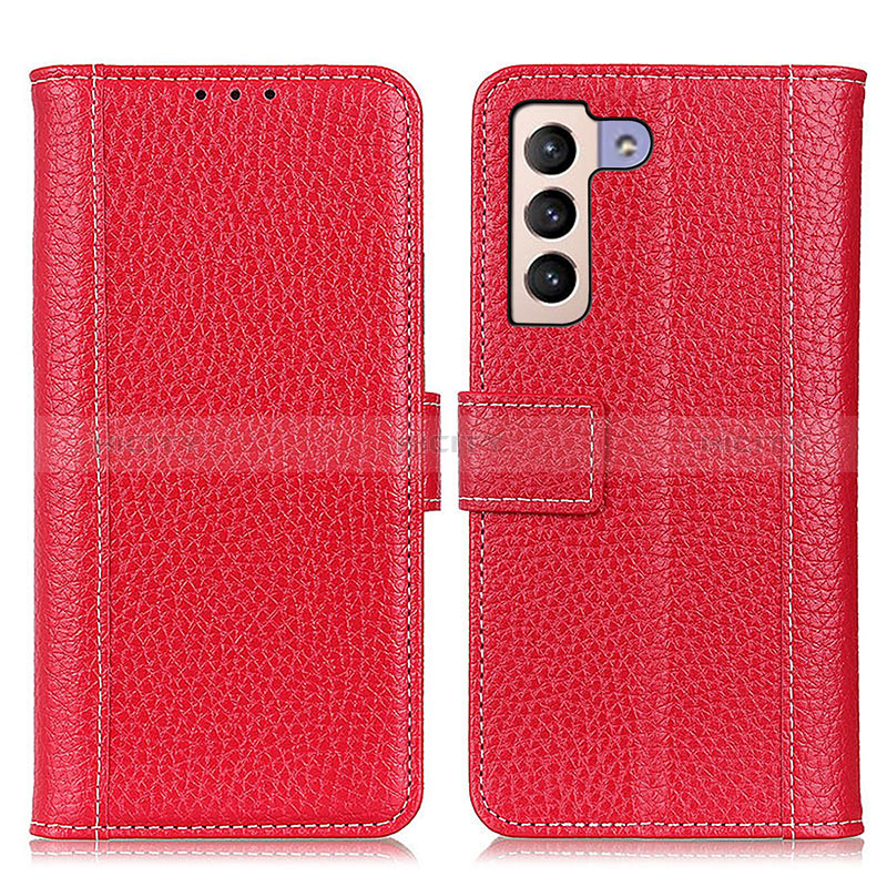 Funda de Cuero Cartera con Soporte Carcasa M14L para Samsung Galaxy S24 5G Rojo