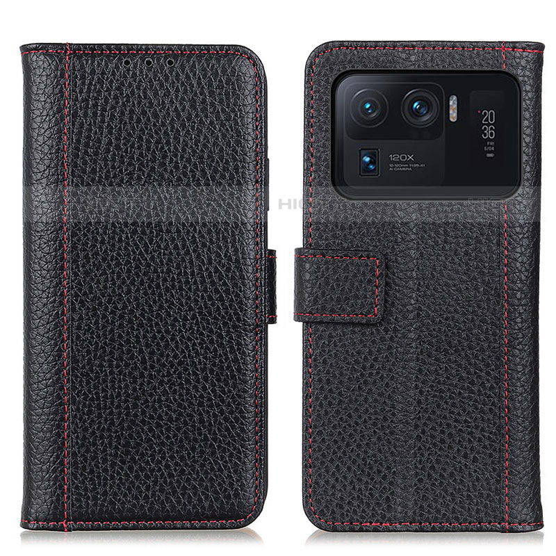 Funda de Cuero Cartera con Soporte Carcasa M14L para Xiaomi Mi 11 Ultra 5G Negro