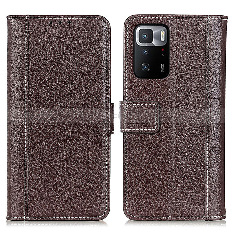 Funda de Cuero Cartera con Soporte Carcasa M14L para Xiaomi Redmi Note 10 Pro 5G