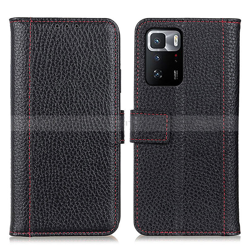 Funda de Cuero Cartera con Soporte Carcasa M14L para Xiaomi Redmi Note 10 Pro 5G