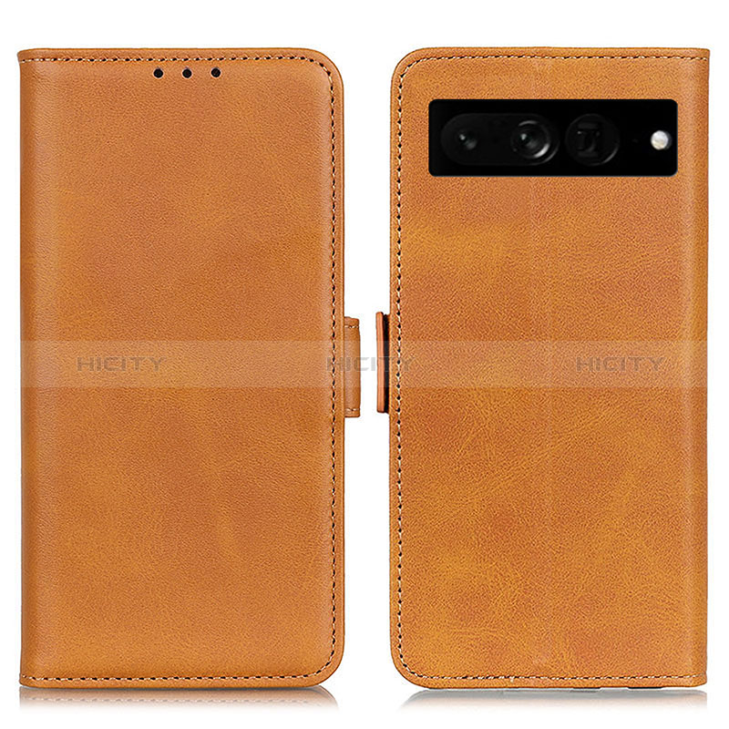 Funda de Cuero Cartera con Soporte Carcasa M15L para Google Pixel 7 Pro 5G Marron Claro