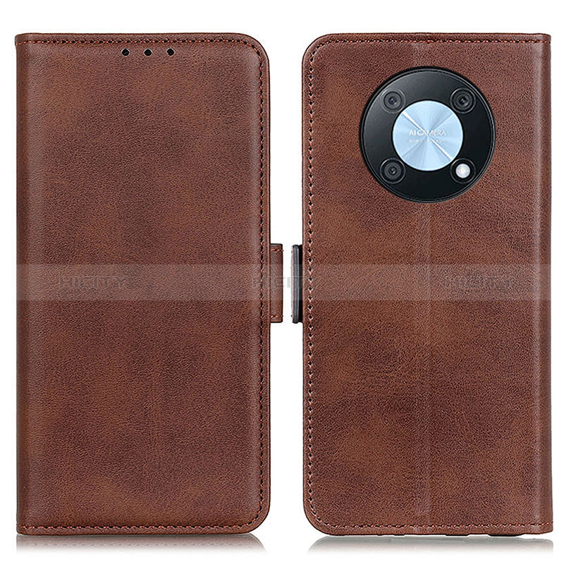 Funda de Cuero Cartera con Soporte Carcasa M15L para Huawei Enjoy 50 Pro Marron