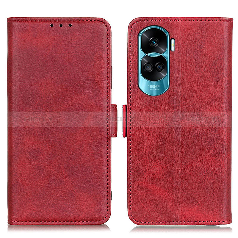 Funda de Cuero Cartera con Soporte Carcasa M15L para Huawei Honor 90 Lite 5G Rojo