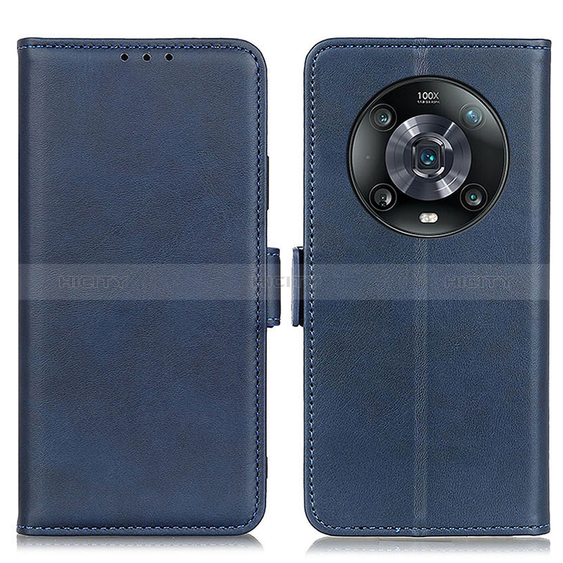 Funda de Cuero Cartera con Soporte Carcasa M15L para Huawei Honor Magic4 Pro 5G Azul