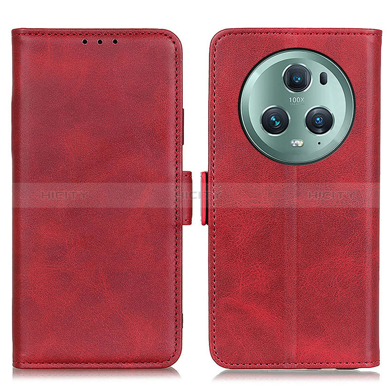 Funda de Cuero Cartera con Soporte Carcasa M15L para Huawei Honor Magic5 Pro 5G Rojo