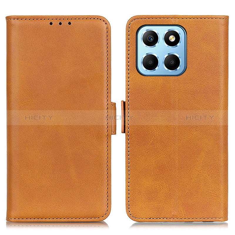 Funda de Cuero Cartera con Soporte Carcasa M15L para Huawei Honor X6 5G Marron Claro