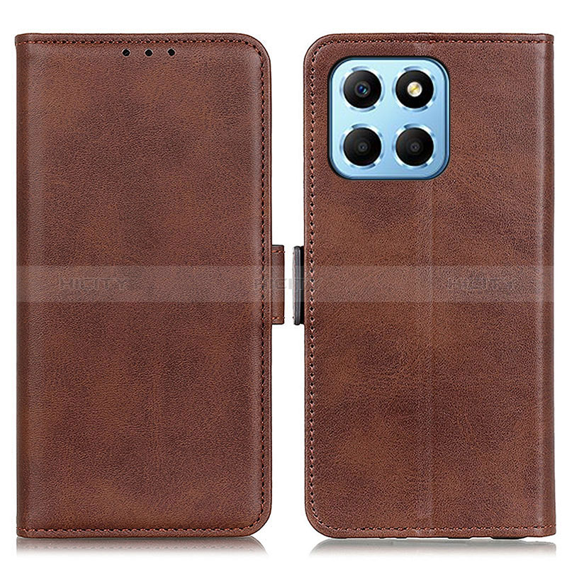 Funda de Cuero Cartera con Soporte Carcasa M15L para Huawei Honor X6S Marron