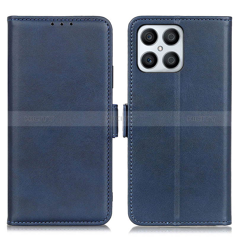 Funda de Cuero Cartera con Soporte Carcasa M15L para Huawei Honor X8 4G Azul