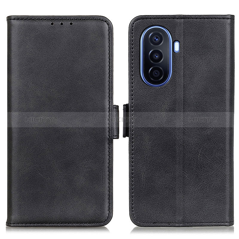 Funda de Cuero Cartera con Soporte Carcasa M15L para Huawei Nova Y70 Negro