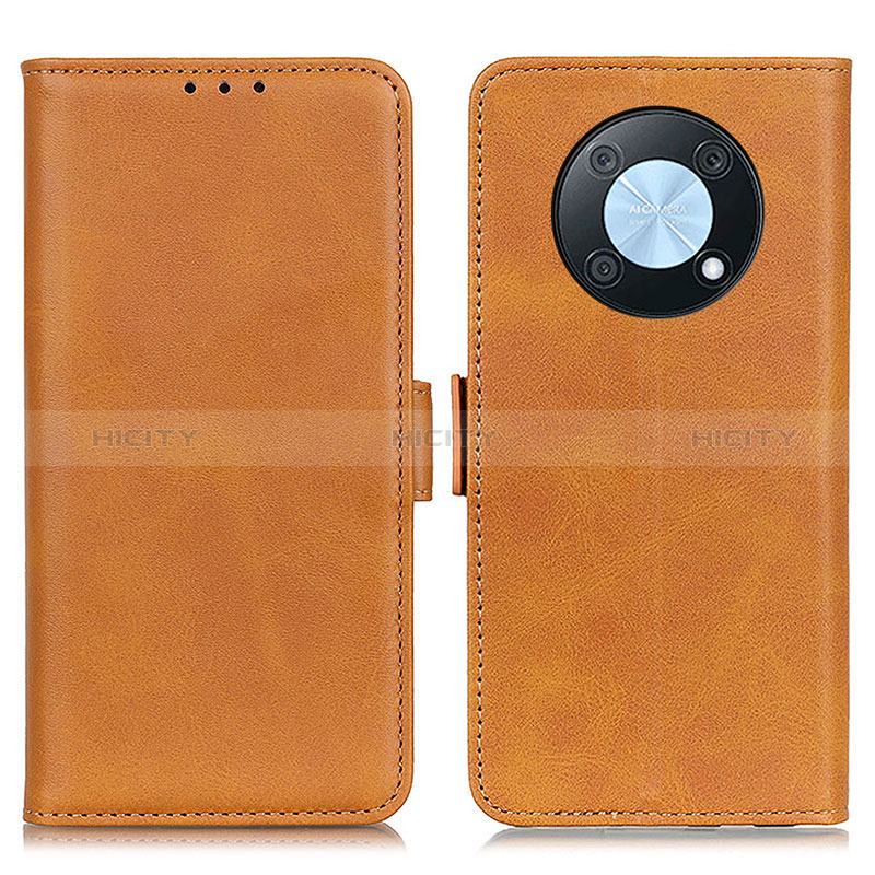 Funda de Cuero Cartera con Soporte Carcasa M15L para Huawei Nova Y90 Marron Claro