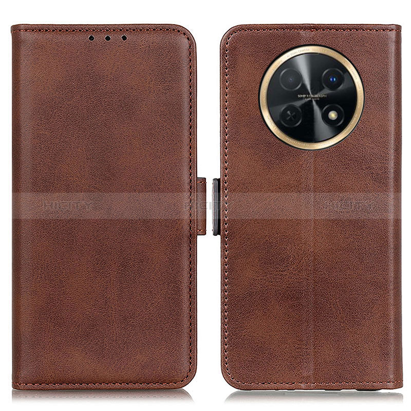 Funda de Cuero Cartera con Soporte Carcasa M15L para Huawei Nova Y91 Marron